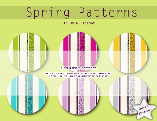Spring patterns - © Blog Stella's Creations: http://sc-artistanelcuore.blogspot.com