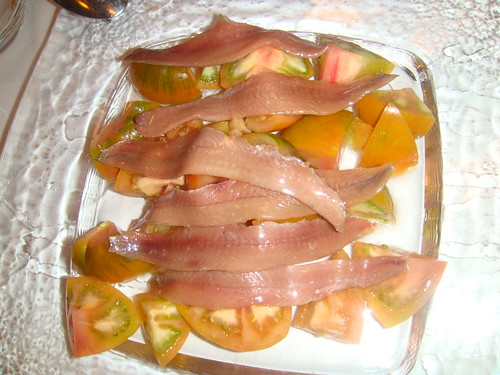 Anchoas con tomate raff