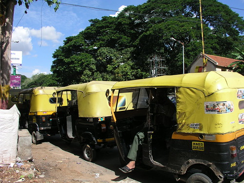 Rickshaws at Commercial Street
