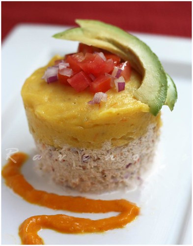 Peruvian Causa, Crab and Potato Salad