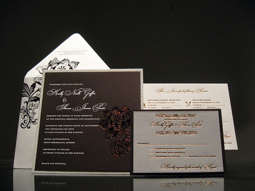 Tuscany Foil Wedding Invitations Seeing as we have not posted in a while