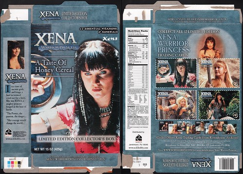 Rittenhouse Archives - Xena Warrior Princess A Taste of Honey cereal box - Xena - 2002