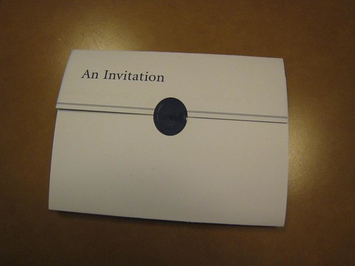 Captain Party Invitation, HAL Maasdam (Oct,4 - Oct 14, 2008)