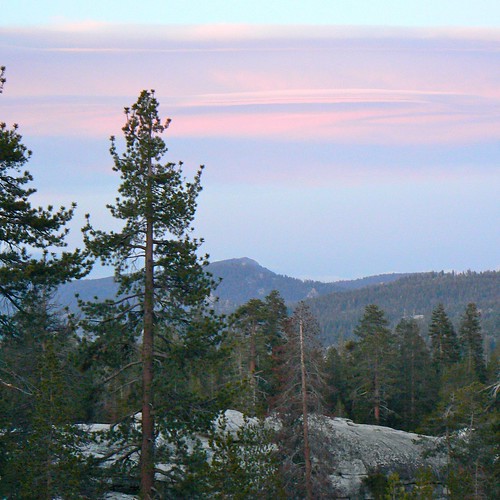 Sunset in Sequoia National Forest