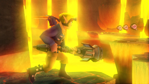 Jak and Daxter: The Lost Frontier screenshotost Frontier screenshot Brink Volcano