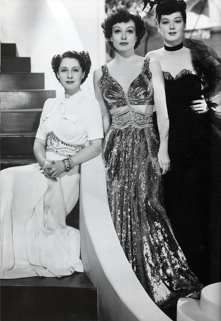 Norma Shearer, Joan Crawford and Rosalind Russell in 