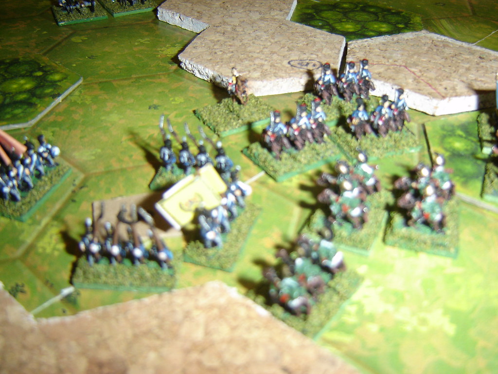 Counter charge by the Portuguese cavalry
