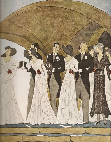 French Art Deco Wedding 1930 From Harper 39s Bazaar by Andre Edouard 