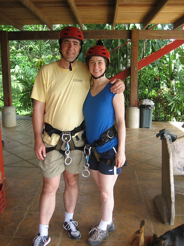 The Professor and me before we went rapelling down waterfalls