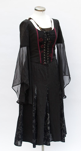 Goth Corset and Skirt - Front