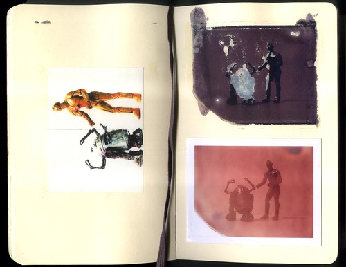 Star Wars Robots. Polaroid Star Wars robots. Image transfer of models of the oriiginal Ralph