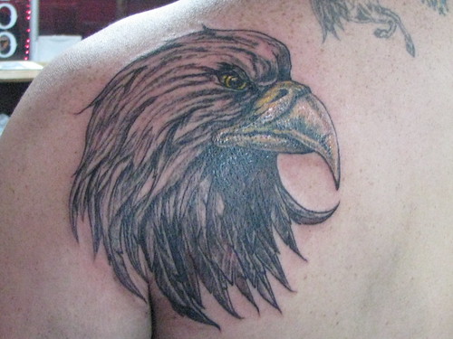Fierce American bald eagle Tattoos 