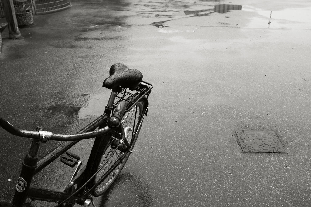 cykel i regn