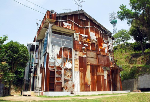 exterior of haisha art house (by Shinro Ohtake), naoshima
