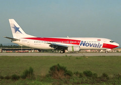 Novair B737-46B G-BOPK GRO 01/05/1989