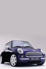 Nice Purple Mini car Iphone wallpaper