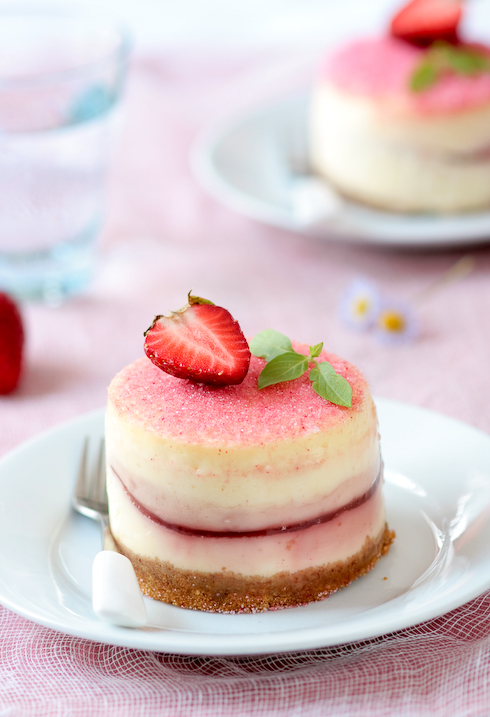 Cherry Blossom Strawberry Cheese Cake