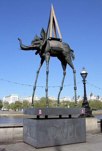 Space Elephant Statue By Salvador Dali South Bank London Jim Linwood 