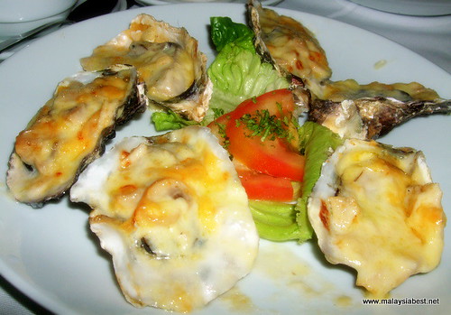 roasted oysters