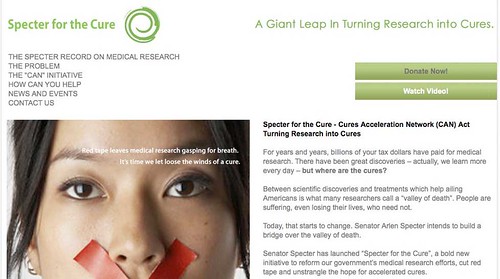 Specter for the Cure - Cures Acceleration Network (CAN) Act Turning Research into Cures
