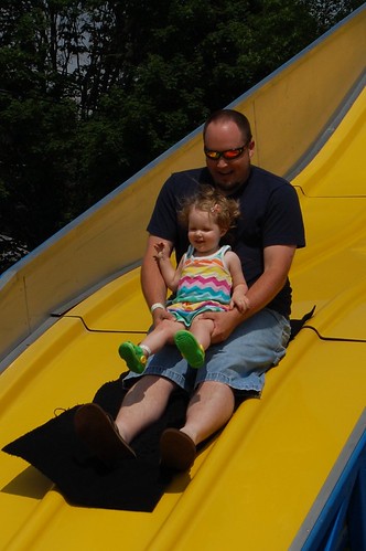 Sliding with Daddy