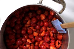 strawberries, macerating