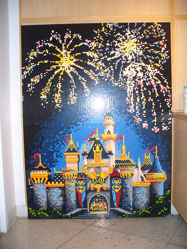 disneyland castle cartoon. Disneyland#39;s Castle in a LEGO