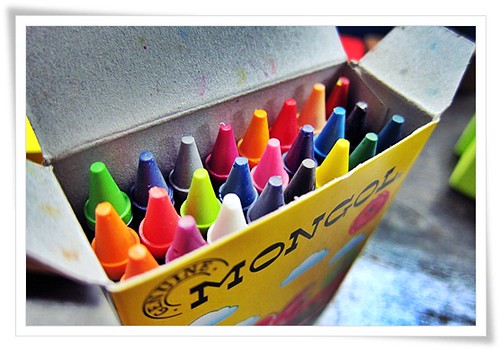 I love the smell of new crayons.