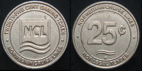 NCL 25 cent Gaming Token