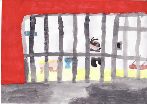 Jail cell painting by ABN2, on Flickr