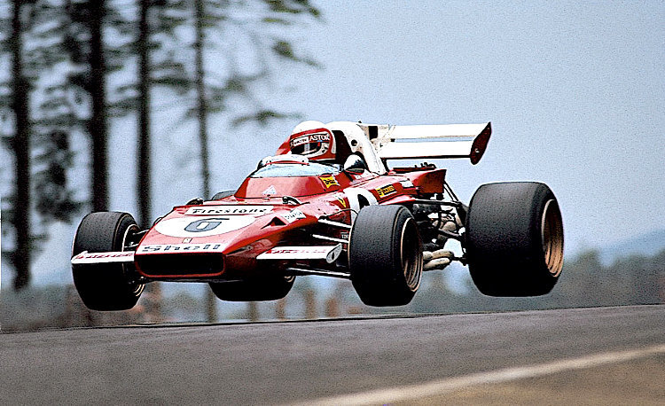 The flying Ferrari of Clay Regazzoni in 1971