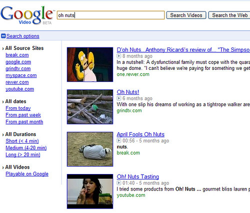 google search icon. Google Video Search Filters