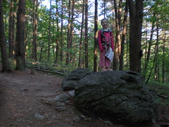  2 - Iz on a Rock on Lower Indian Seats Trail