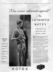 Lee Miller in Kotex ad (1928)