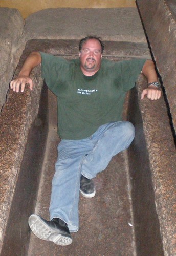 Relaxing in Khafre's tomb