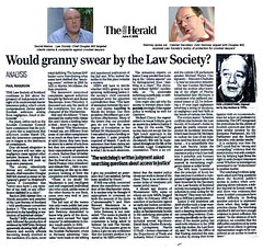 Would Granny Swear by the Law Society - The Herald June 5 2006