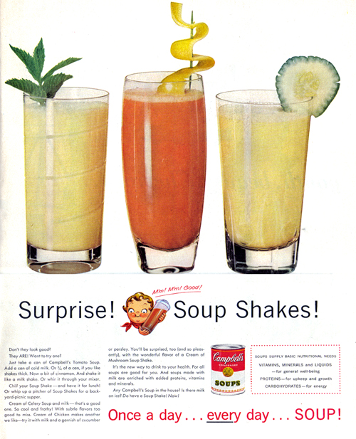 Vintage Ad #806: Surprise! Soup Shakes!