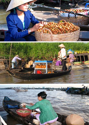 Cai rang floating market, Can Tho Vietnam
