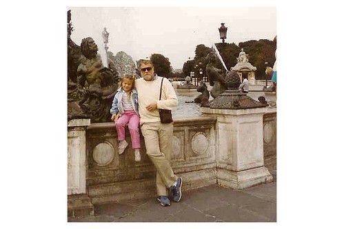 The author and her father, Paris, ca. 1984