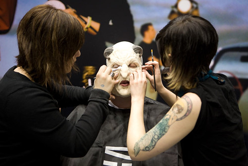 makeup prosthetics. A VFS makeup prosthetics demo at the Canadian Makeup Show 2009 makeup. Image by vancouverfilmschool. VFS Makeup Design for Film amp; Television grads compete