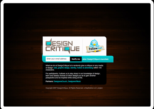 Welcome to Design Critique