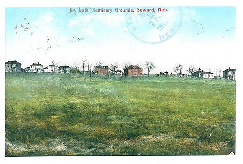 Old Postcard of Lutheran Seminary Grounds in Seward, Nebraska