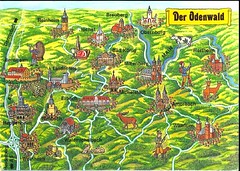 RR Maps #85 - Map of Odenwald - Forrest in Germany
