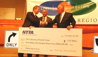 NTTA big check