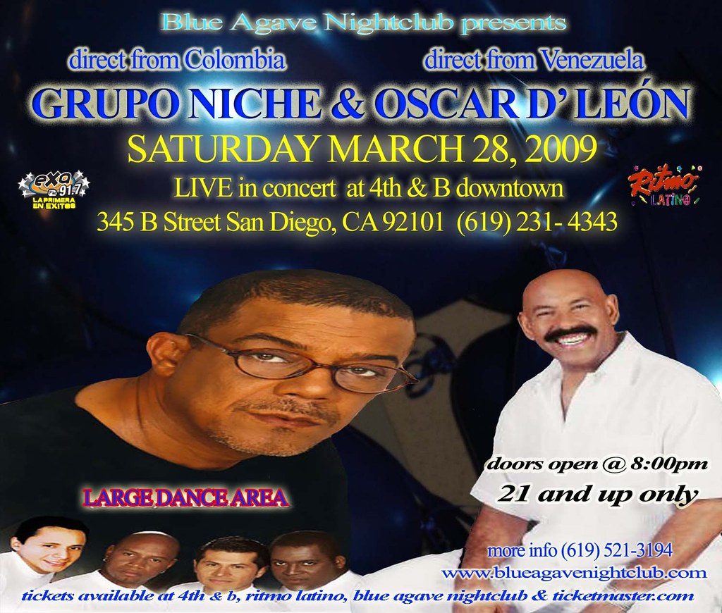 Grupo Niche and Oscar D'Leon San Diego salsa concert