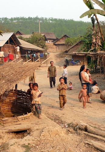 village kids, laos