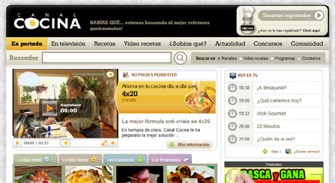 Nueva Web Canal Cocina