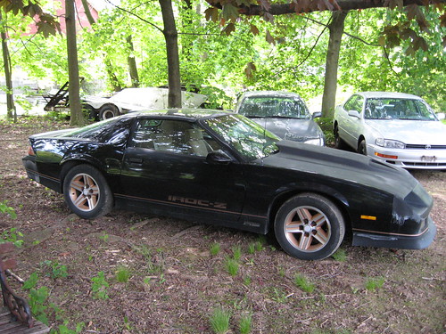 This is my old '86 Camaro IROC Z28. 305 carb, automatic transmission, 
