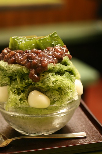 Ujikintoki Kakigori -  Japanese dessert