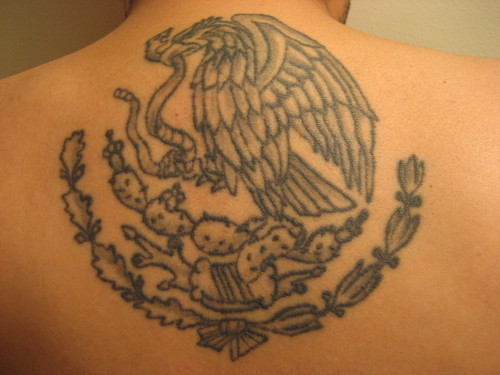 coat of arms tattoo. Coat Of Arms Of Mexico Tattoo